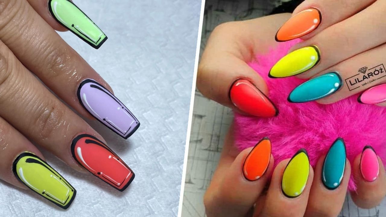 Comic nails - paznokcie, które wyróżniają się stylem! Oto 15 wspaniałych inspiracji!
