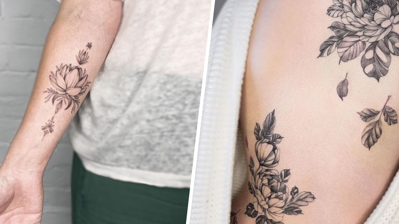 Tatuaże kwiatowe - piękne i modne, nie tylko dla kobiet! Zobacz nasze propozycje!