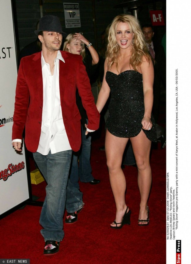 Kevin federline i Britney Spears na czerwonym dywanie