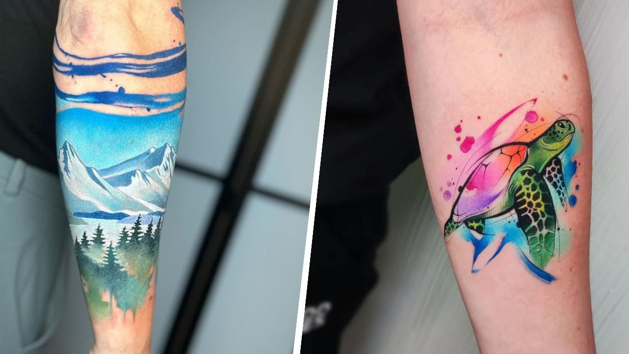 Tatuaże akwarelowe - to najpiękniejsza i najbardziej kolorowa technika tatuowania!