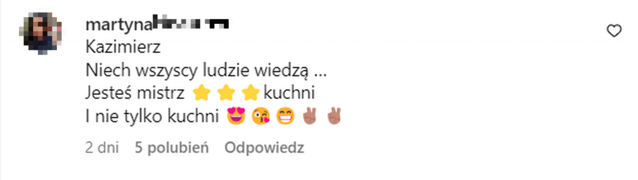Martyna, narzeczona Kazimierza Marcinkiewicza, komentarz na Instagramie