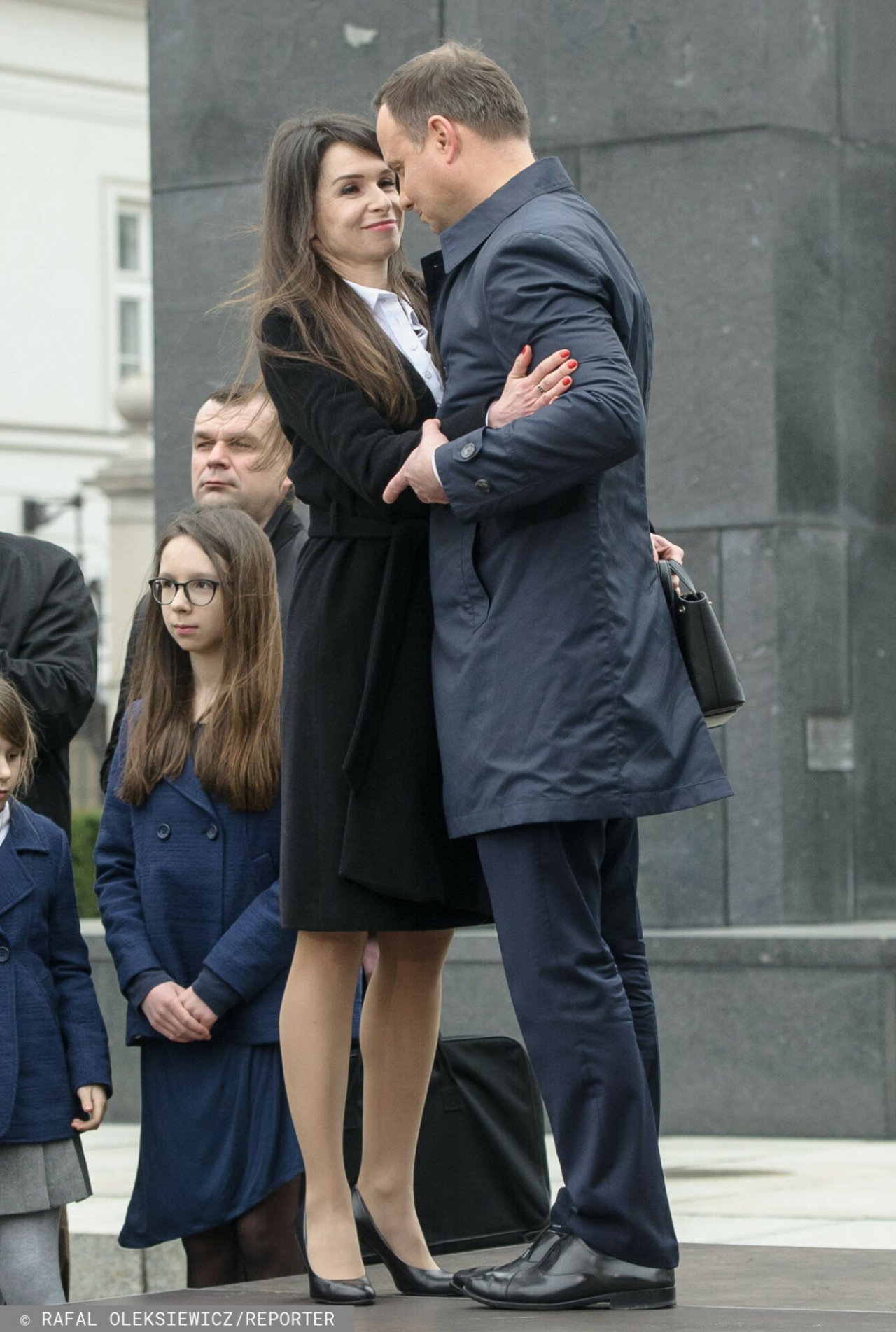 Marta Kaczyńska, Andrzej Duda, przytuleni, 2016 rok