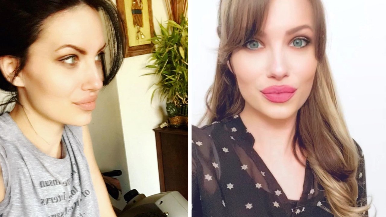 Ta kobieta bez pomocy chirurgów plastycznych wygląda identycznie jak Angelina Jolie