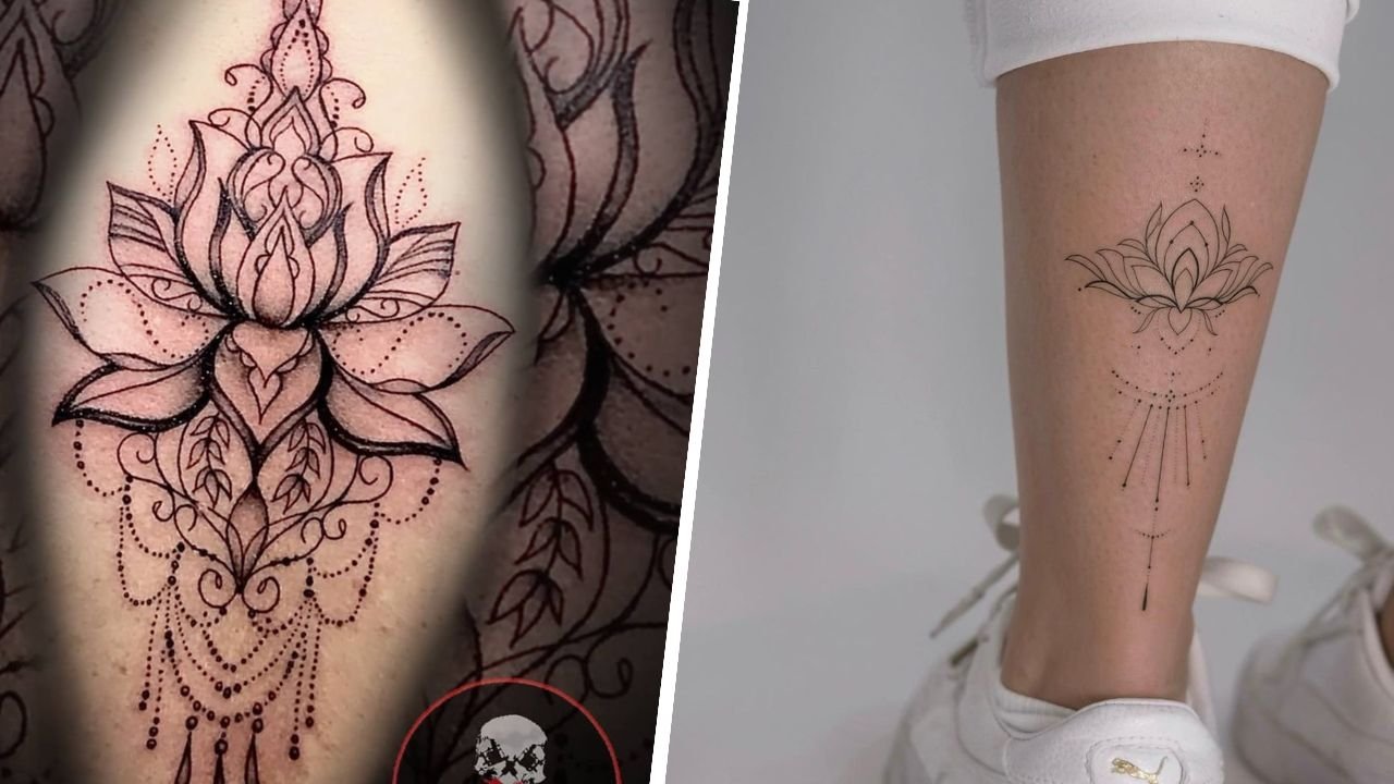 #lotusflowertattoo - tatuaż kwiatu lotosu. 11 pięknych inspiracji dla każdego z nas!