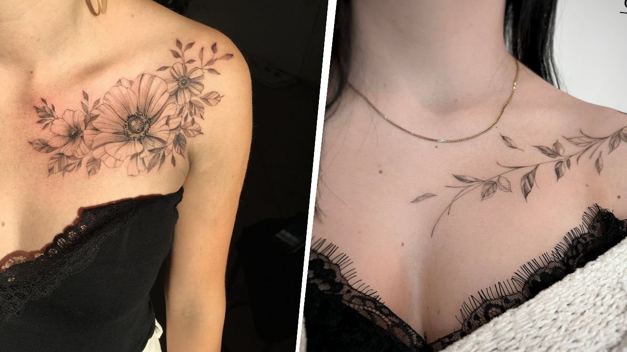 Tatuaże na obojczyku - piękne i bardzo sensualne. Pokazujemy 15 najpiękniejszych propozycji!