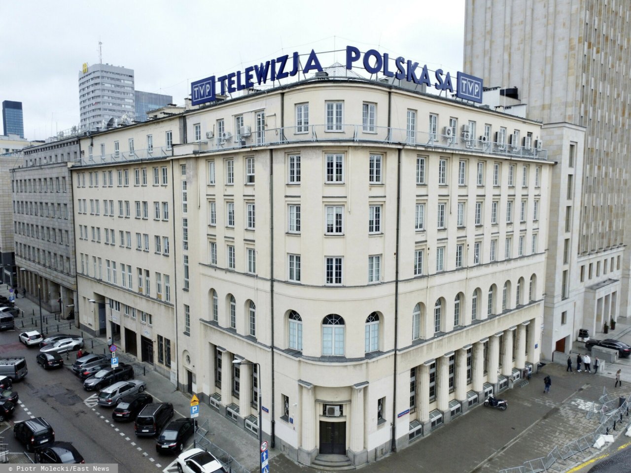 Siedziba Telewizji Polskiej przy Placu Powstancow Warszawy