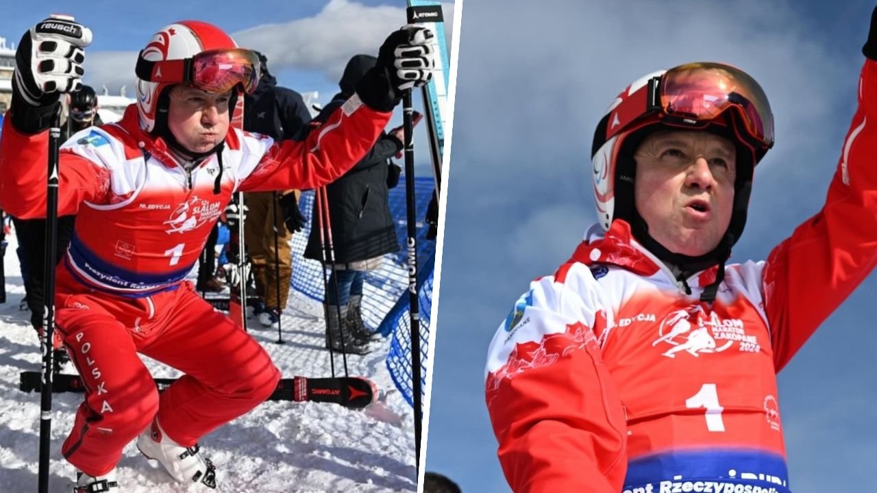 Andrzej Duda pojechał na narty. Jego wygibasy i miny są hitem internetu!