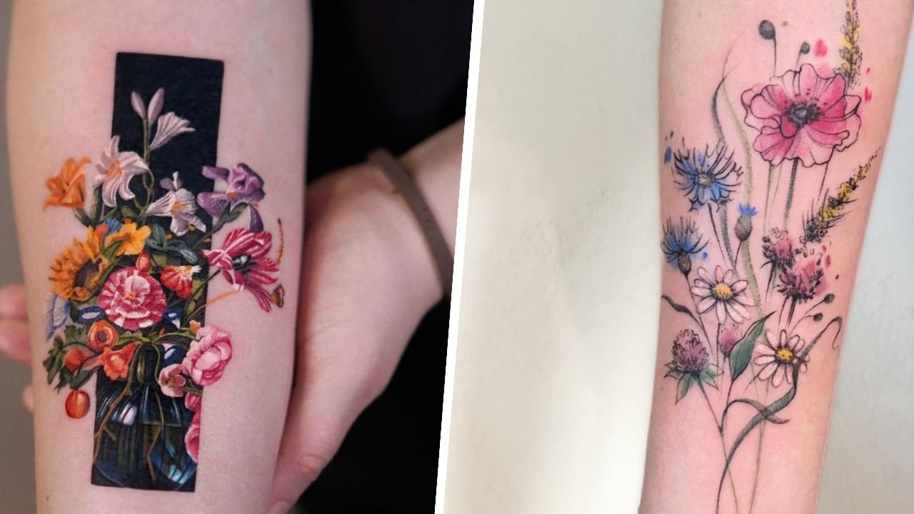 #flowertattoo - tatuaż kwiatowy. Oto 15 wspaniałych inspiracji dla kobiet
