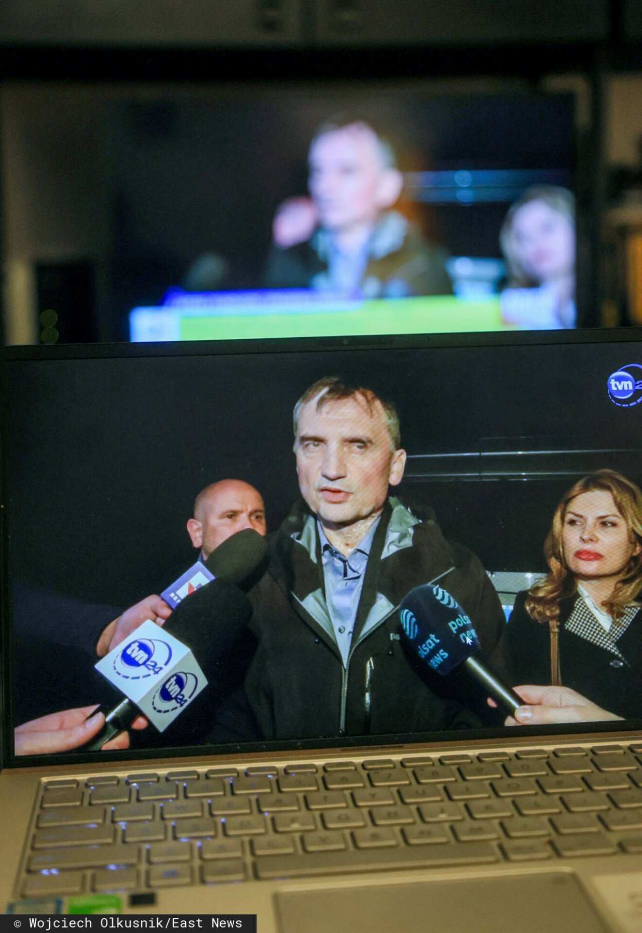 Zbigniew Ziobro przemawia dla mediów