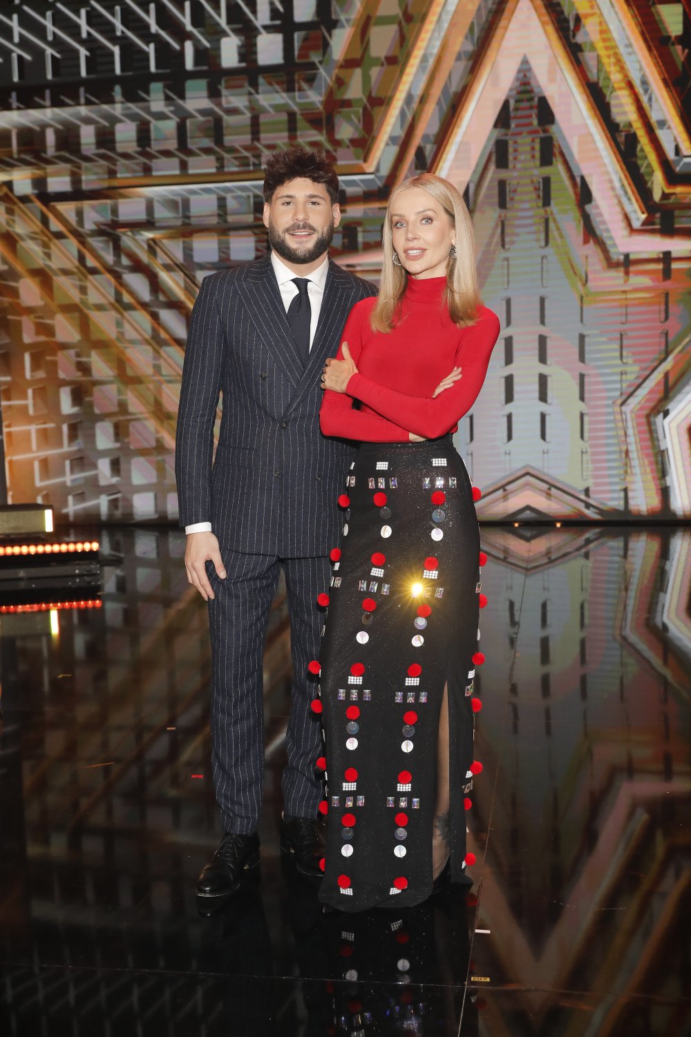 Agnieszka Woźniak Starak i jan pirowski w mam talent