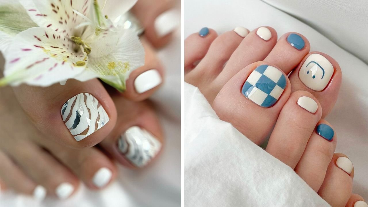 Pedicure hybrydowy do sandałków. 15 modnych propozycji na wiosnę 2024