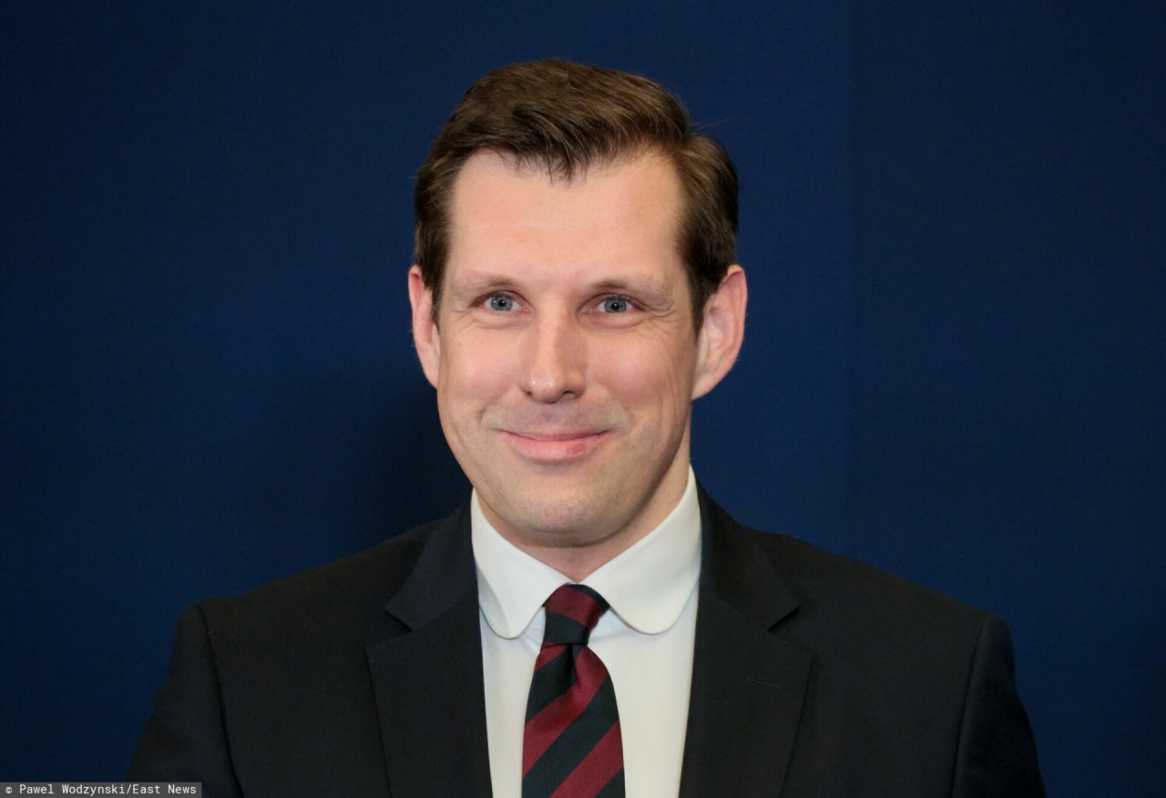 uśmiechnięty Tobiasz Bocheński
