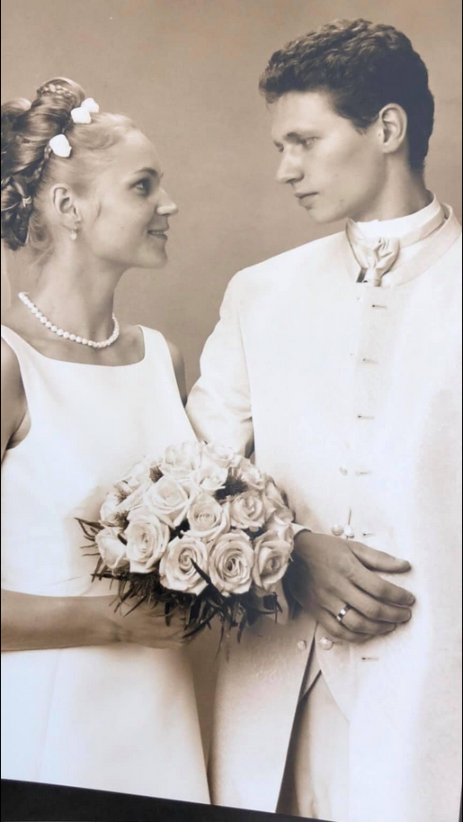 Dominika Chorosińska z mężem