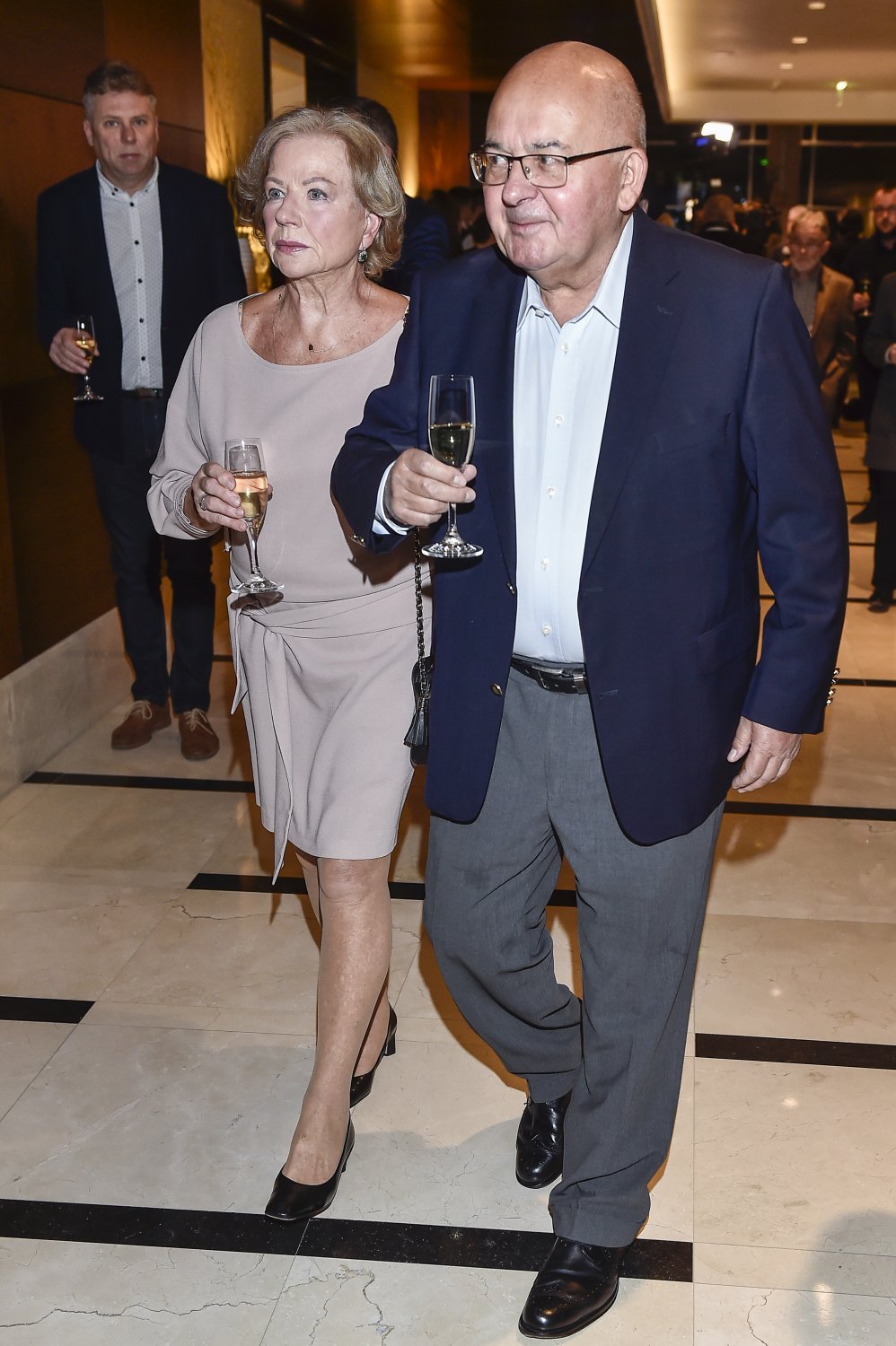 Bożena Dykiel z mężem