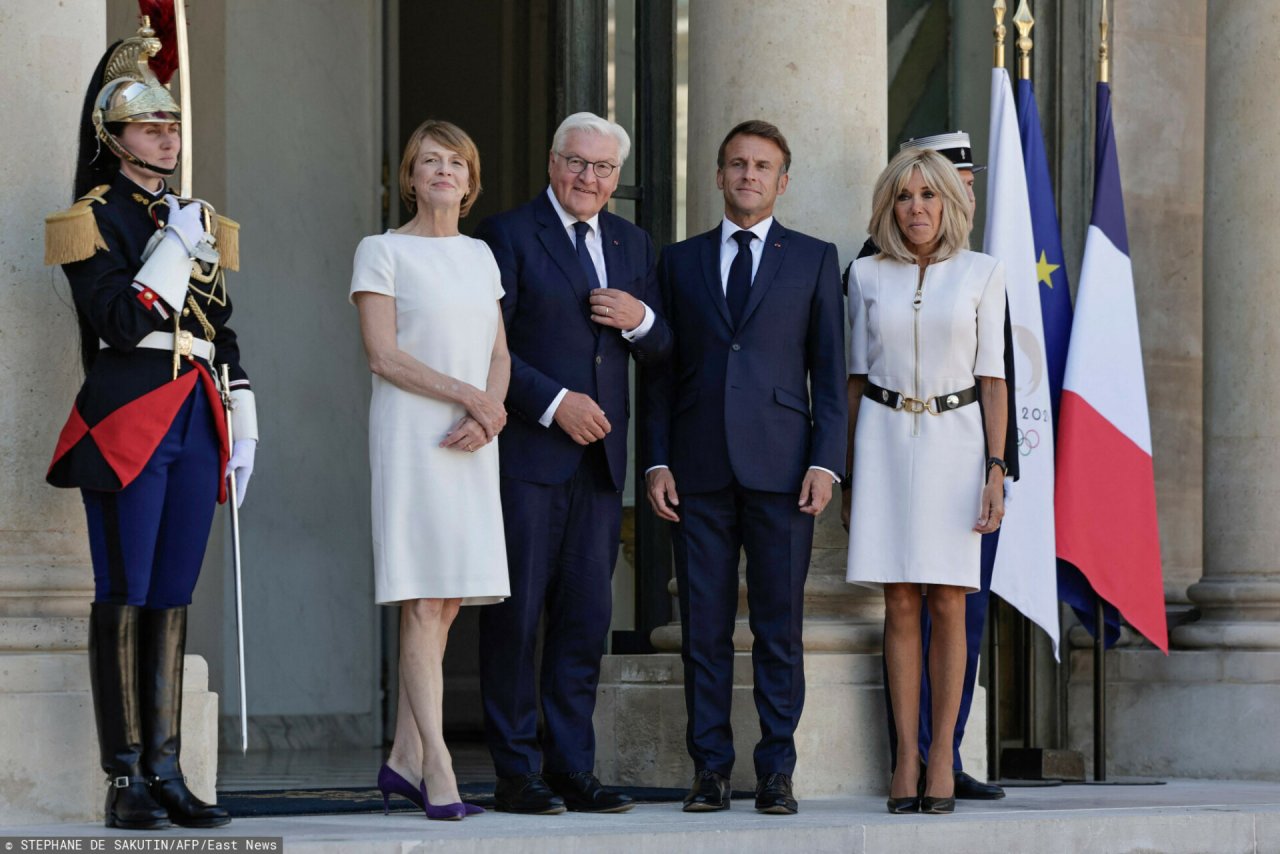 Brigitte Macron, Emmanuel Macron z pierwszą parą Niemiec