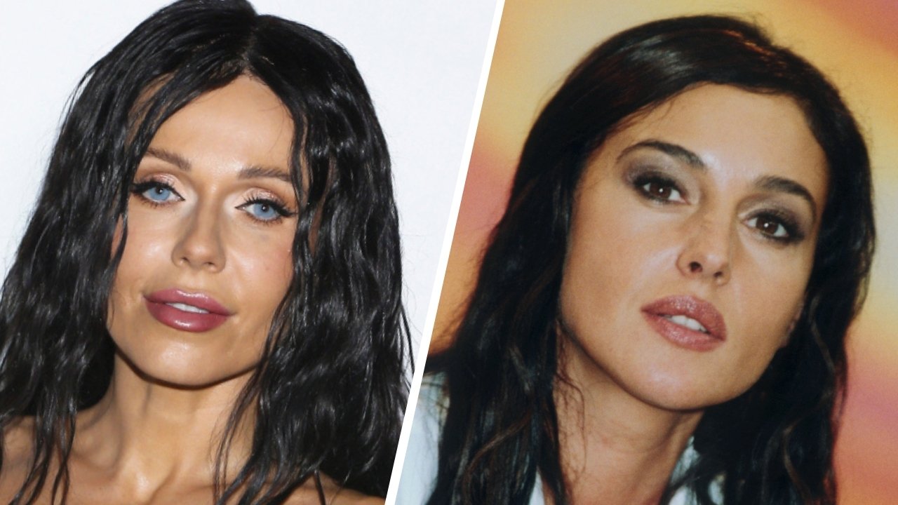Doda jak Monica Bellucci. W czarnej peruce przypominała włoską piękność