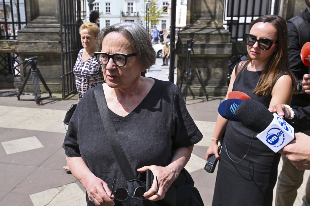 Agnieszka Holland w bluzce