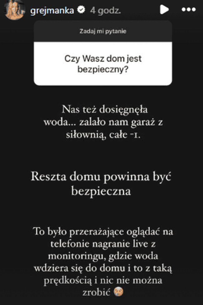 Anna Kurek o powodzi