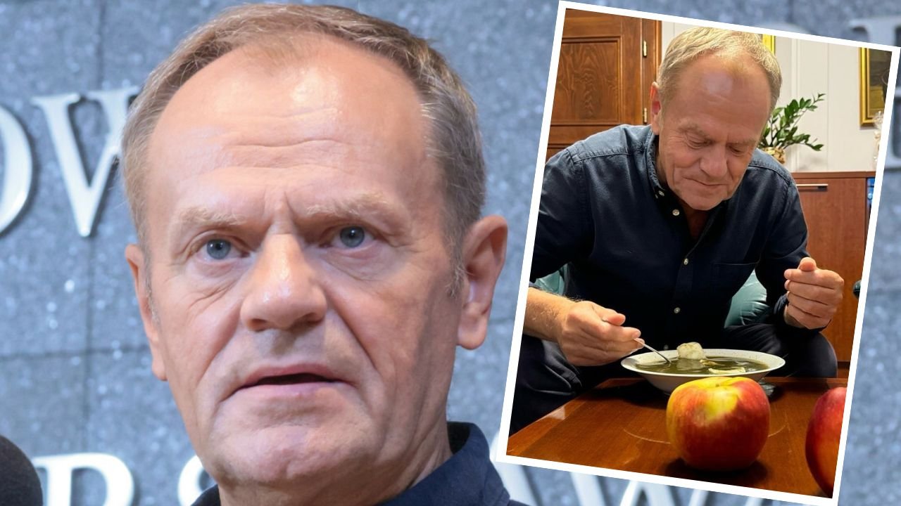 Donald zajada się zupą szczawiową swojej ukochanej żony. Emocje budzi smak pożywienia