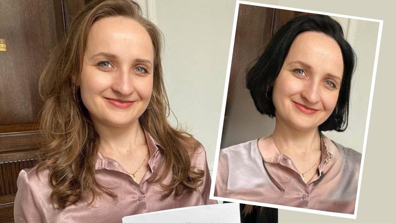 Karina słodka niczym swój mąż. Tępa grzywka, blond bob — we wszystkim wygląda perfekcyjnie [nasze propozycje nowych fryzur]