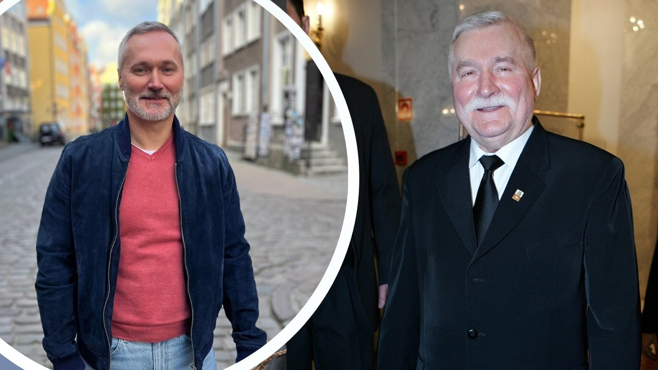 Jarek to przystojniejsza wersja Lecha. Ma pokaźniejszy zarost od ojca i identyczny uśmiech. Porównujemy