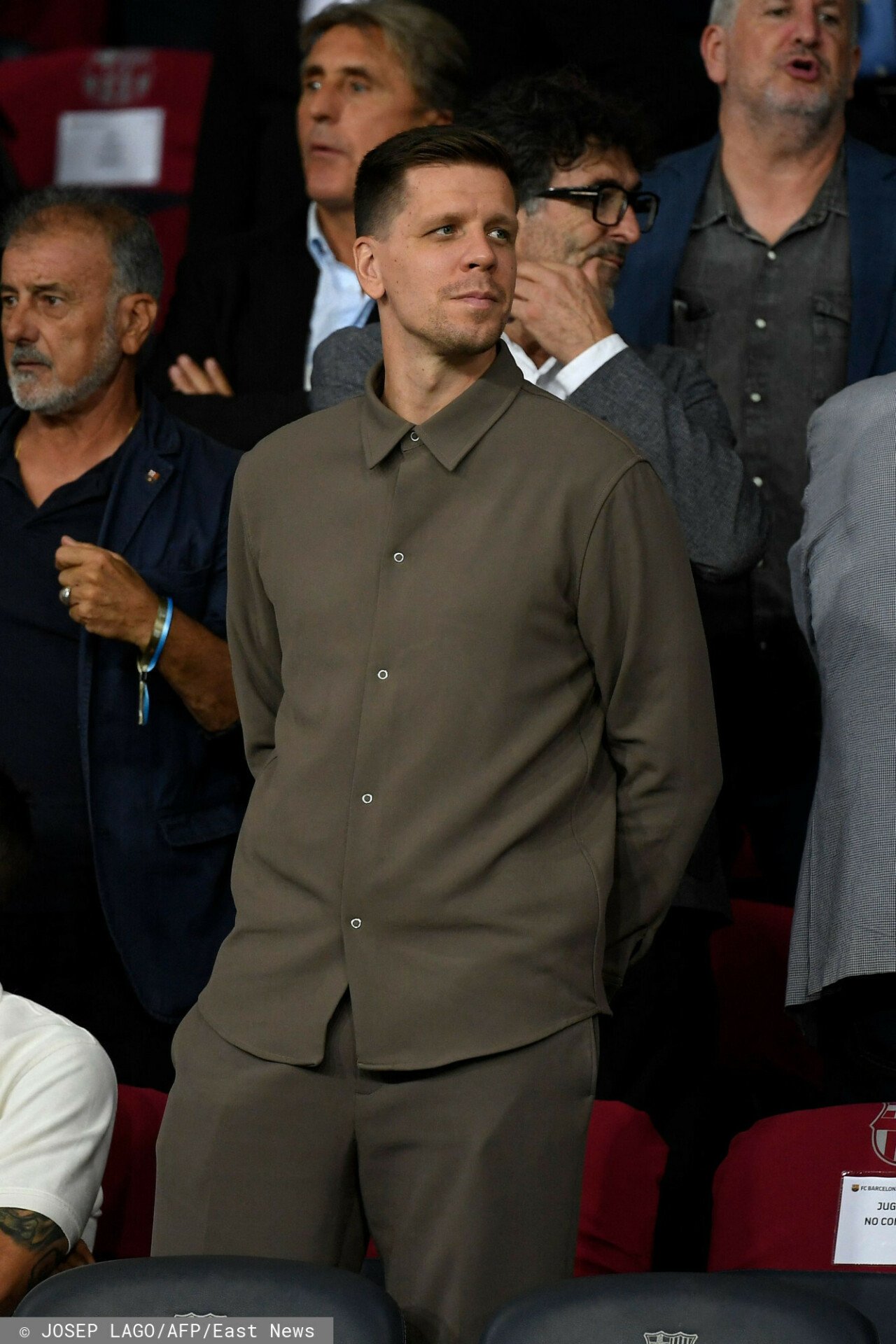Wojciech Szczęsny w zielonej koszuli