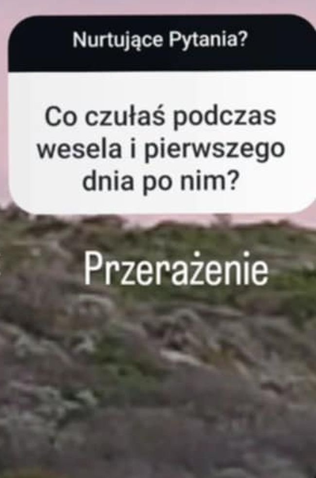 Agata, Ślub od pierwszego wejrzenia, odpowiedzi na Insta