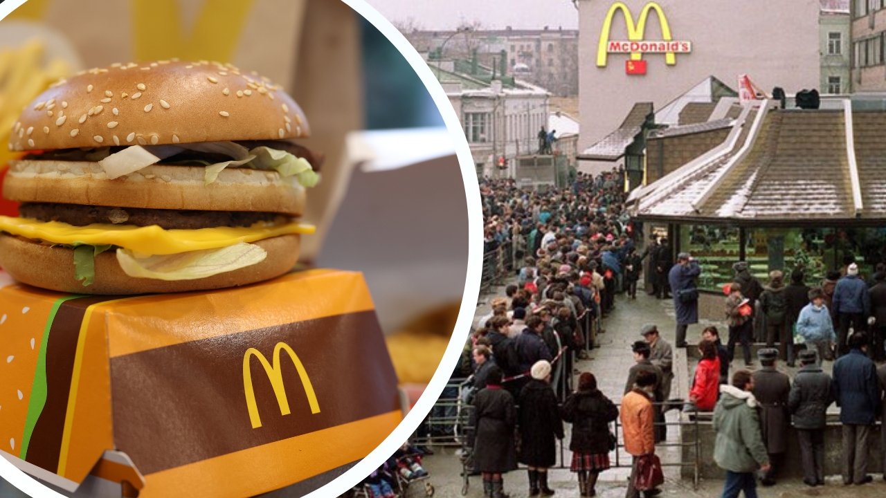 Burger Drwala w restauracji McDonald's, kolejka do McDonald's