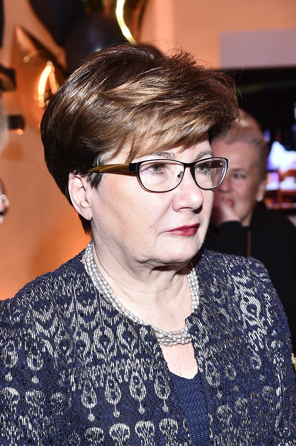 Zbliżenie na twarz Hanny Gronkiewicz-Waltz