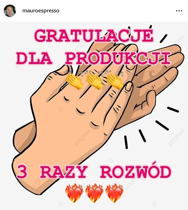 Piotr, Ślub od pierwszego wejrzenia, wpis na Instagramie