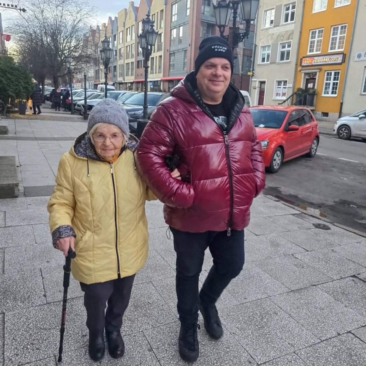 Krzysztof Skiba z mamą