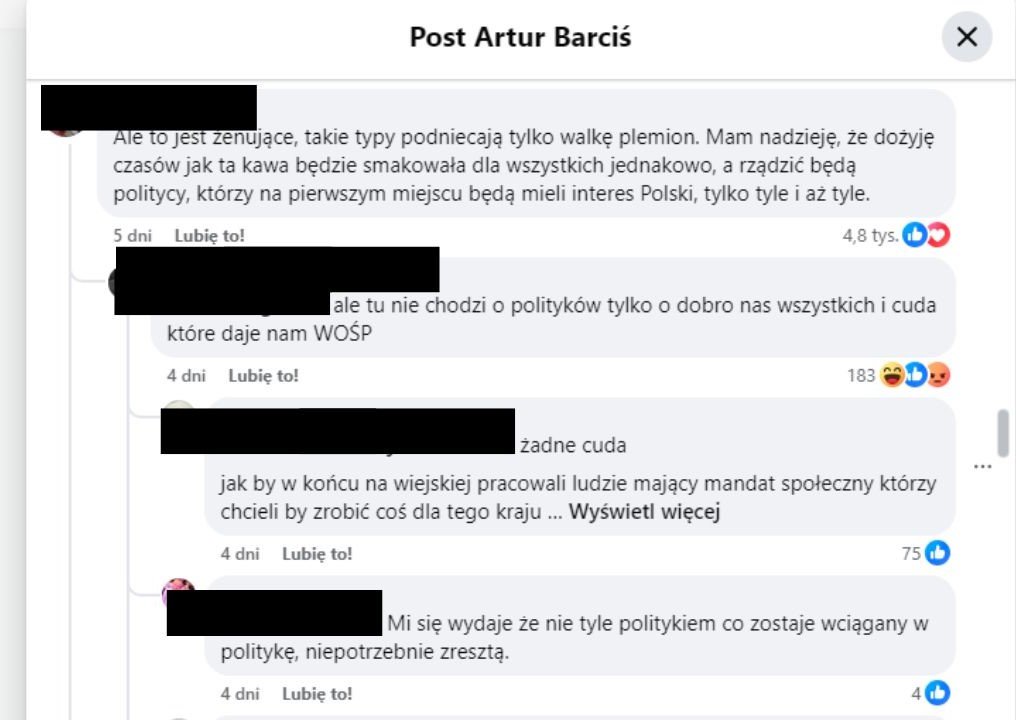 Odpowiedzi na post Artura Barcisia o kawie