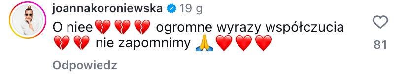 Gwiazdy żegnają Aleksandrę Wiederek