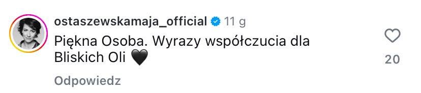 Gwiazdy żegnają Aleksandrę Wiederek