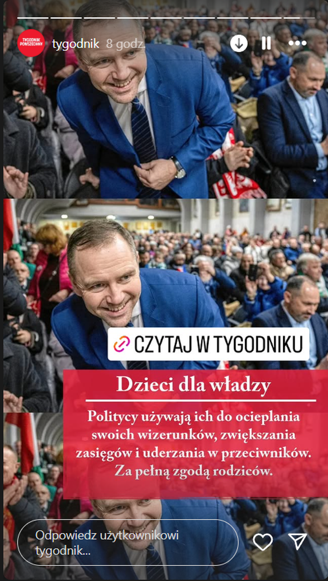 Karol Nawrocki wychyla się