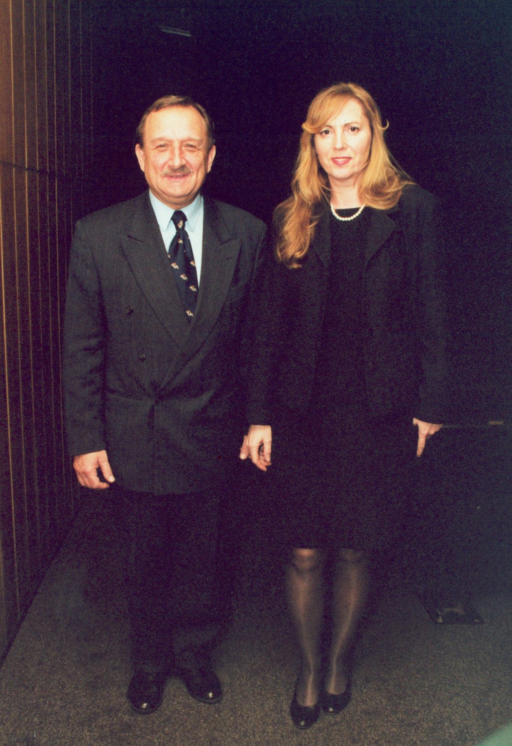 Kazimierz Kaczor i Bożena Michalska na archiwalnym zdjęciu