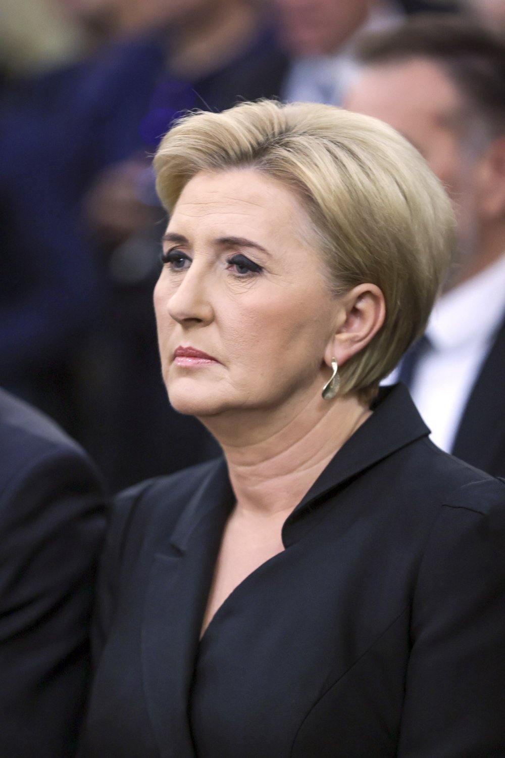 Agata Duda zbliżenie na twarz