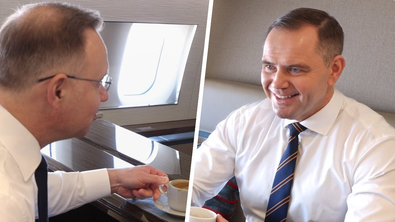Karol odleciał z Endrju w siną dal, a wszyscy z niedowierzaniem patrzyli tylko na rękaw jego koszuli [zdjęcia]