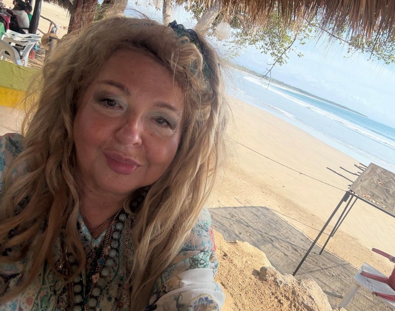 Magda Gessler na plaży