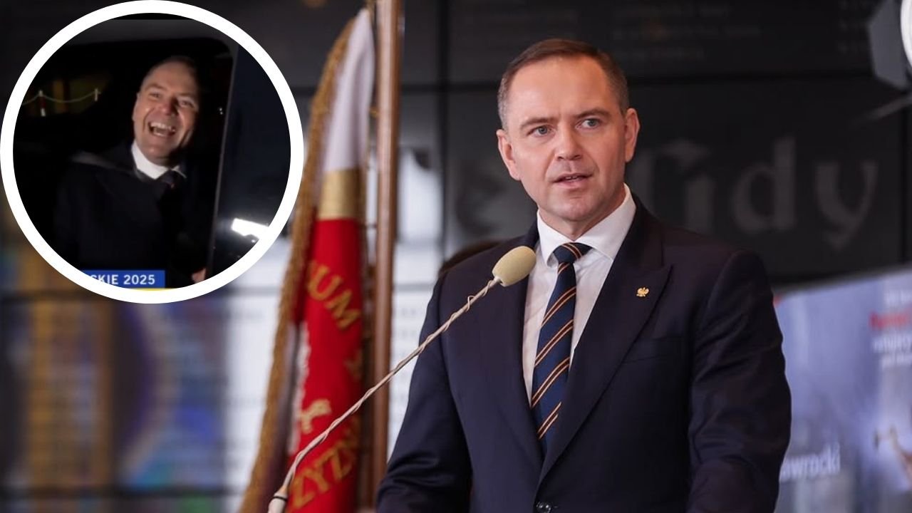 Tchórzliwy Karol uciekł od trudnego pytania dziennikarki: "Zapinam pas, żeby nie było jakiejś afery" [wideo]