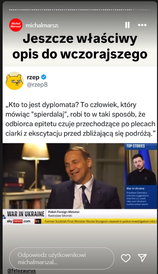 Radosław Sikorski zakasował Elona Muska
