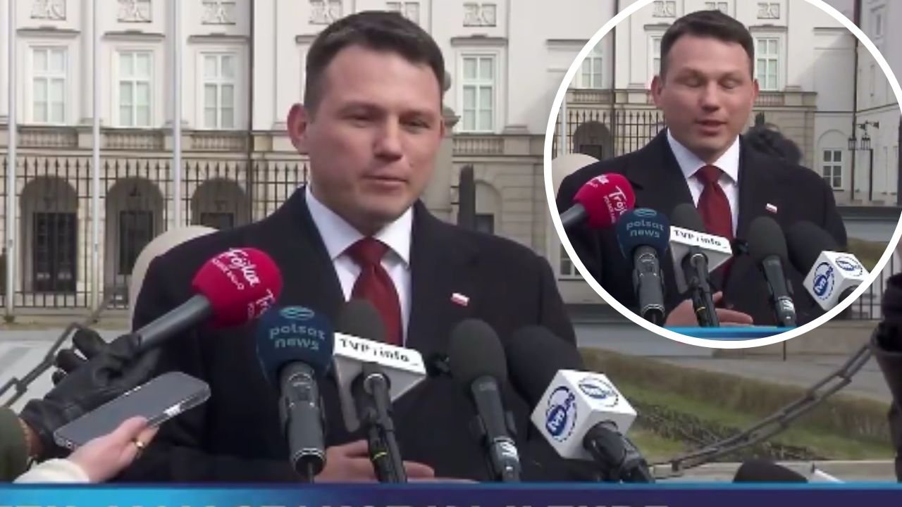 Sławek się zapowietrzył, bo dziennikarka zadała mu "złe" pytanie. Sieć pęka ze śmiechu i odpowiada memami