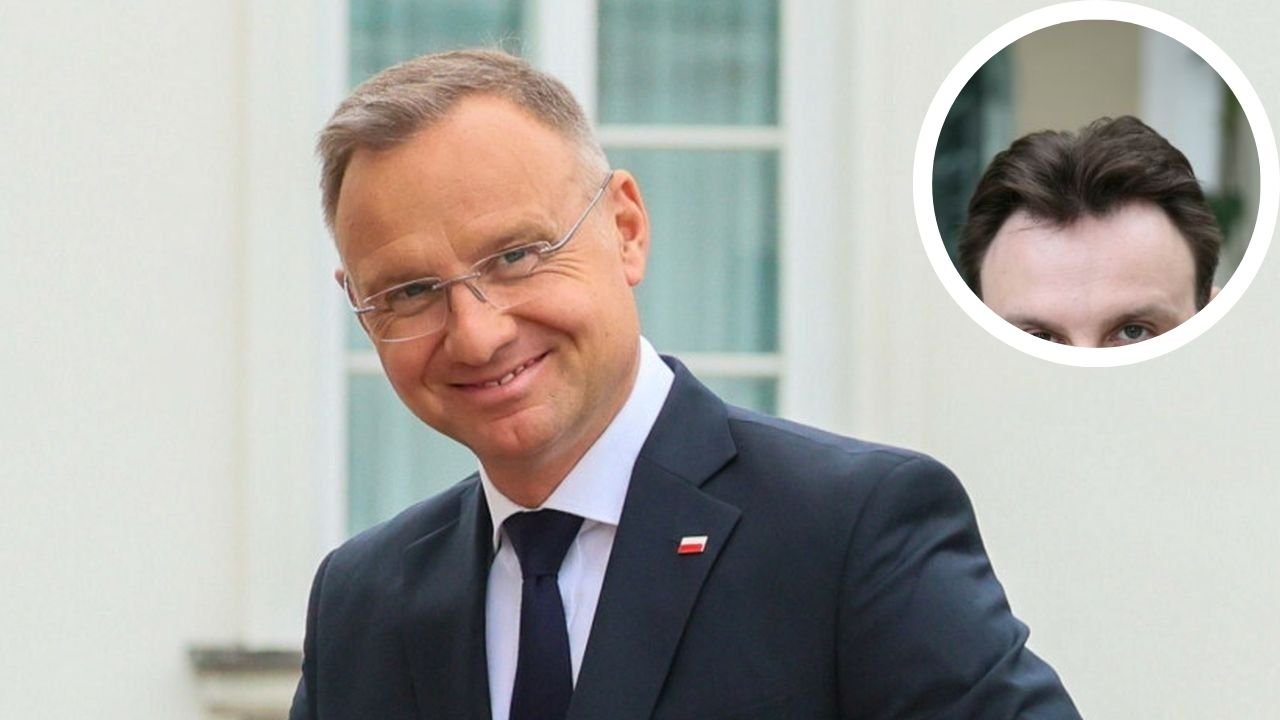 Andrzej za młodu miał niezły fryz. Ta grzywka na boki ma swe nieziemskie uroki [stare zdjęcie]