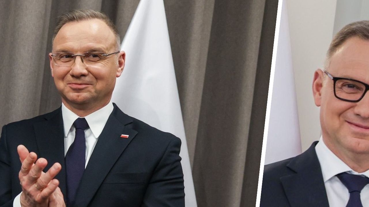 Andrzej ma nowe, czarne okulary. Porównujemy, w której wersji wygląda lepiej [zdjęcia kiedyś i dziś]