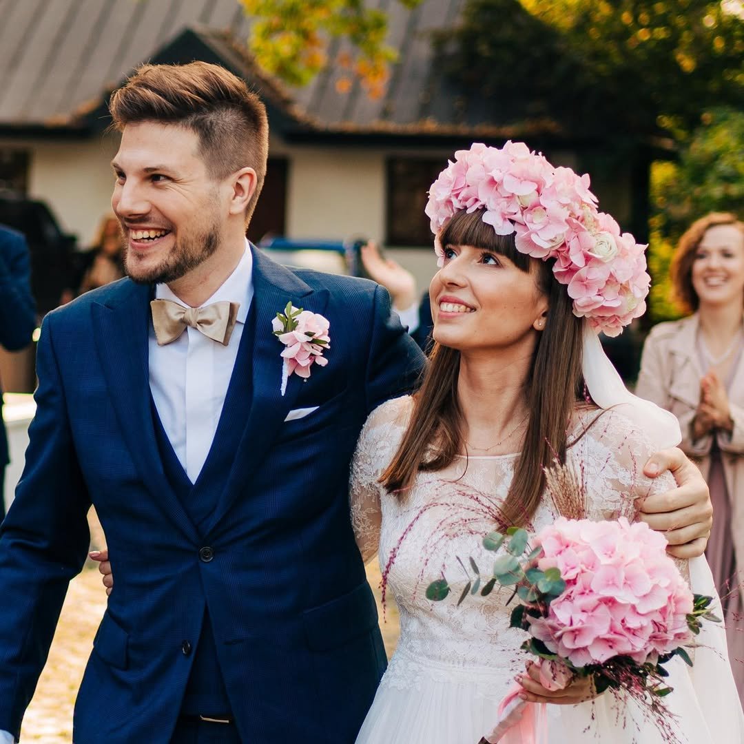 Mikołaj Aleksandra Magulscy w dniu ślubu