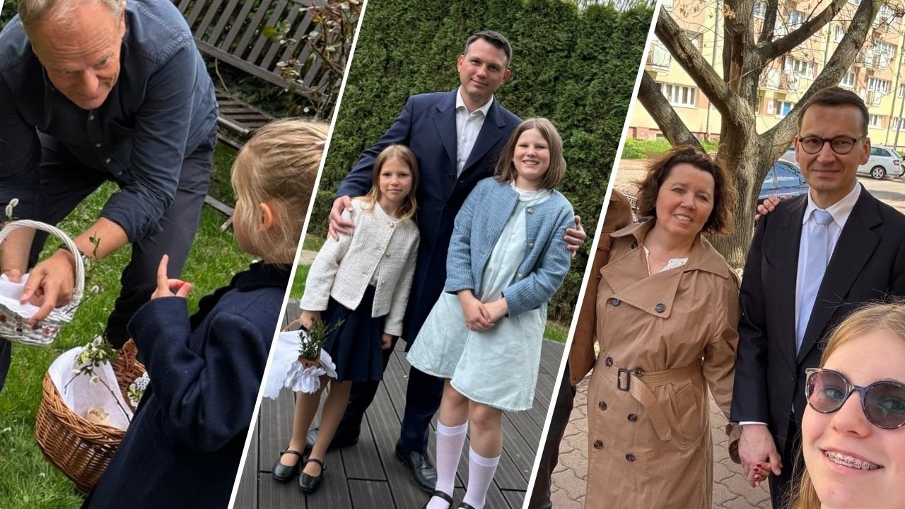 Święta u naszych kolegów z Wiejskiej: Mati z rodziną w niedzielę, święconka wnuczek Donka i wpadka Sławka z córkami [zdjęcia]
