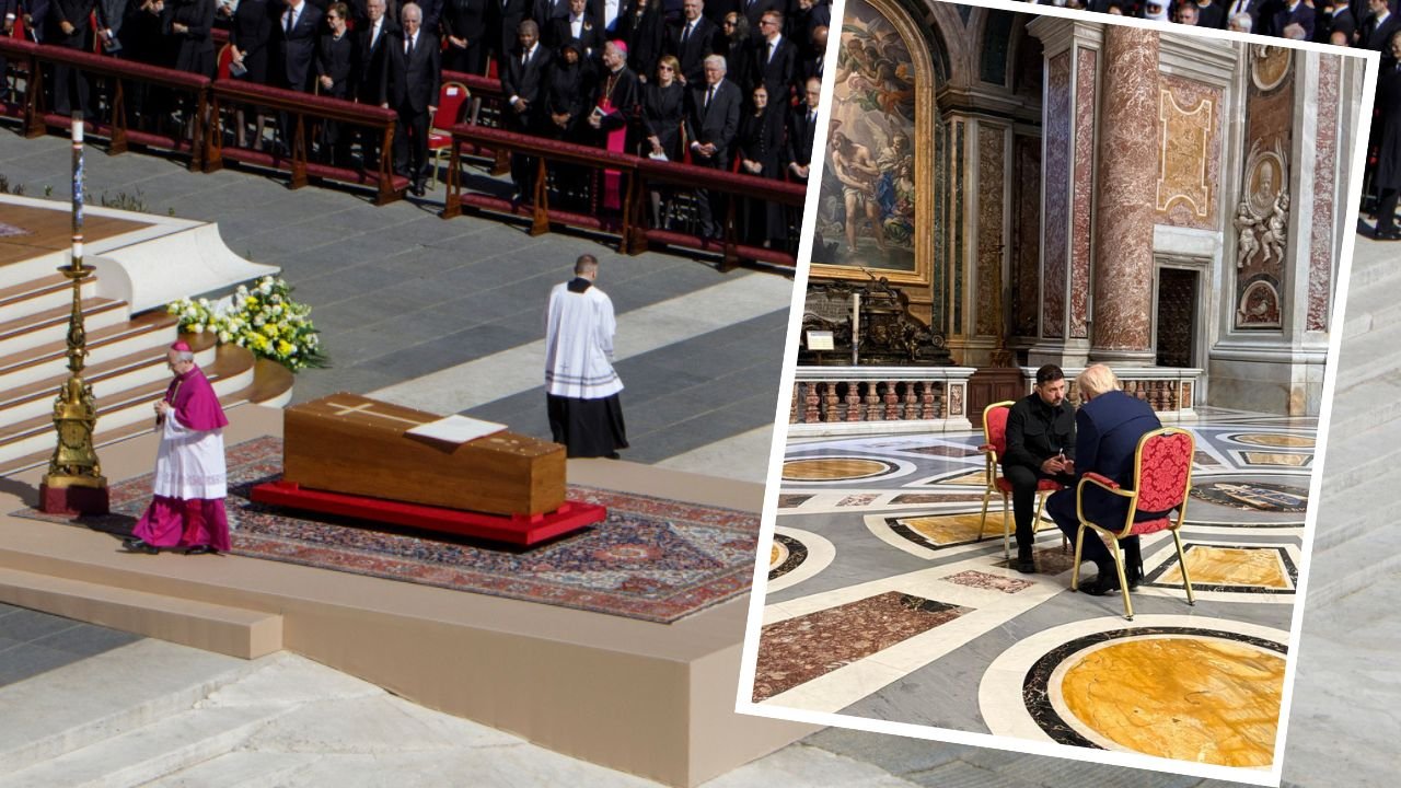Włodzimierz i Don spotkali się na pogrzebie Franciszka. Wystarczyły dwa zdjęcia i sieć świętuje memami