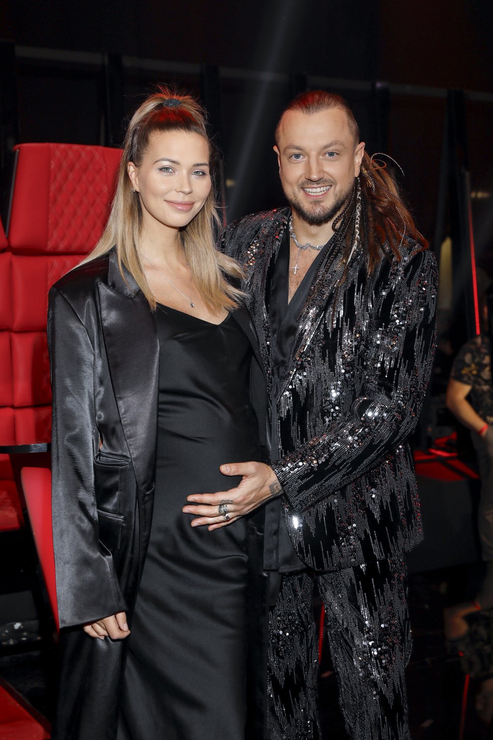 Ciężarna Sandra Kubicka i Baron w "The Voice Kids"
