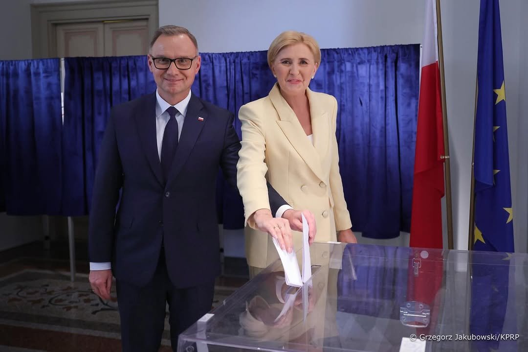 Agata i Andrzej Duda oddają głos w Rzymie