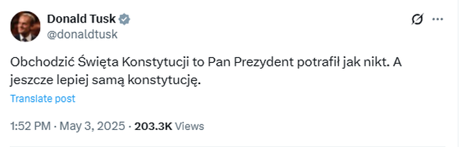 Donald Tusk zaorał Andrzeja Dudę